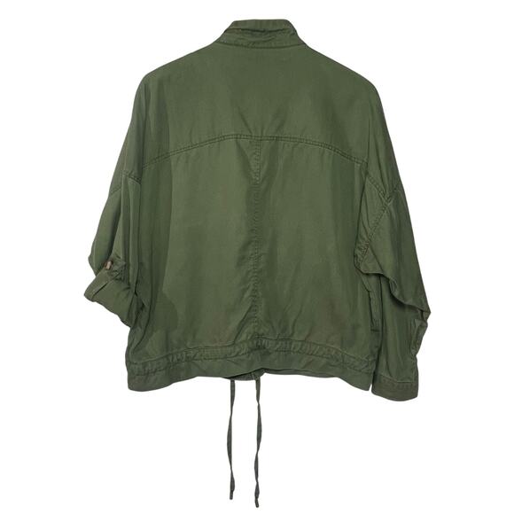 URBAN OUTFITTERS Women’s Pepita Olive Green Utility Jacket medium - Picture 6 of 6